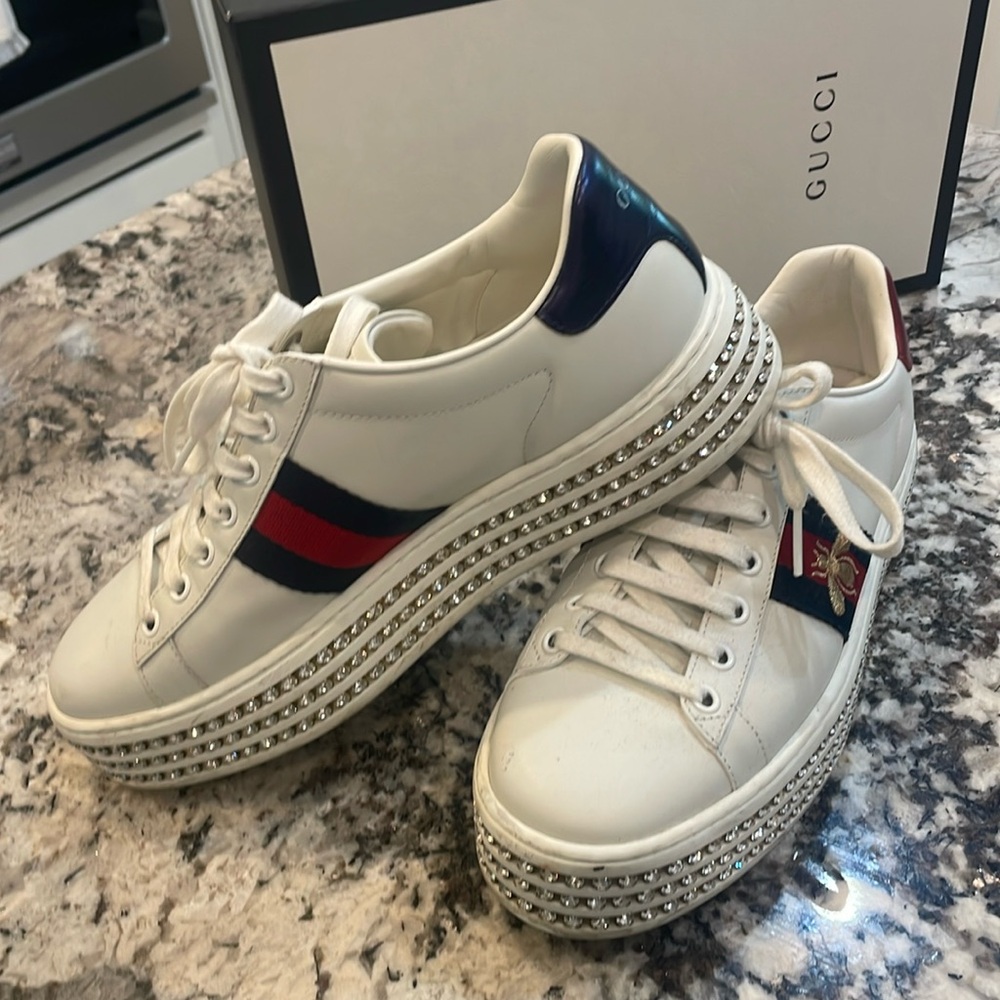 Gucci Ace leather trainers

Very good condition
White, Leather